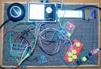DIY GPS with screen track plot, voice notes at POI, csv log file, and grid bearings